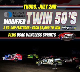 July 2 - Modified Twin 50's and USAC Sprints